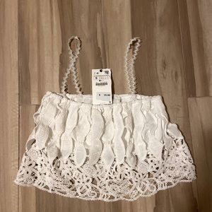 Zara crop tank top